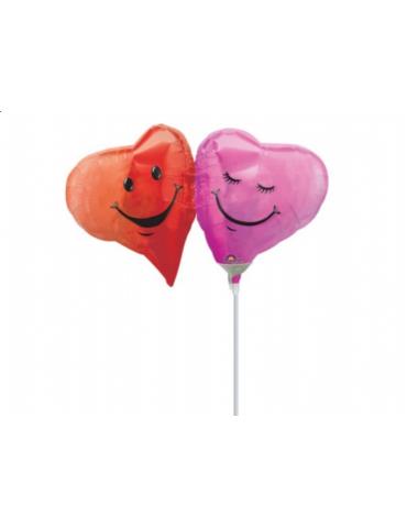 Balon foliowy 9"" SHP Połączone serca, 1 szt.