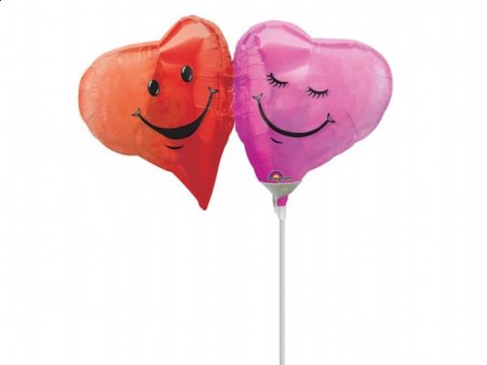 Balon foliowy 9"" SHP Połączone serca, 1 szt.