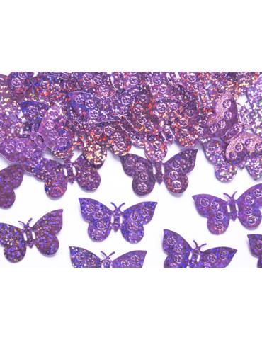 Konfetti holograficzne Motyle, j. różowy , 1op.