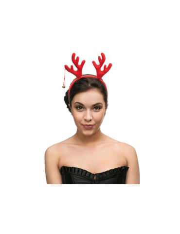 Opaska Renifer, czerwony, 1szt.