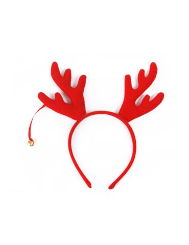 Opaska Renifer, czerwony, 1szt.