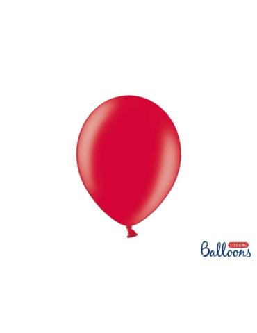 Balony Strong 27cm, Metallic Poppy Red, 1op.
