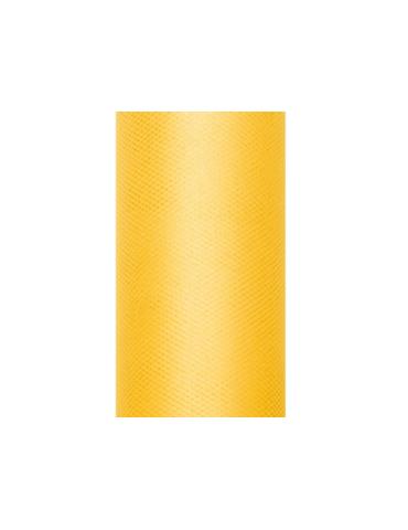 Tiul gładki, żółty, 0,15 x 9m, 1szt.