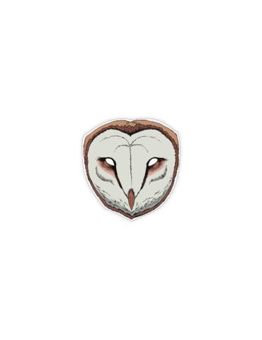 Maska Sowa Płomykówka 22 x 23cm, 1szt.