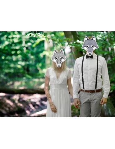 Maska Wilczyca, 26 x 29cm, 1szt.