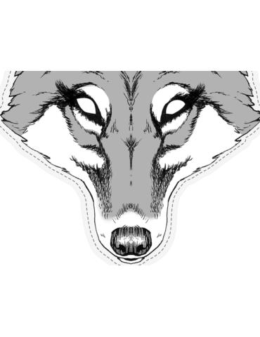 Maska Wilczyca, 26 x 29cm, 1szt.
