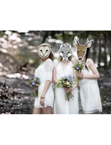 Maska Wilczyca, 26 x 29cm, 1szt.