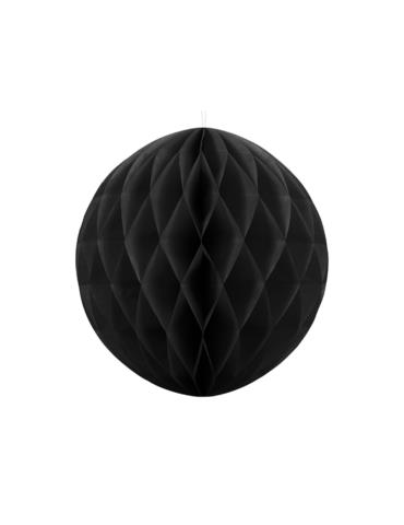 Kula bibułowa, czarny, 40cm, 1szt.