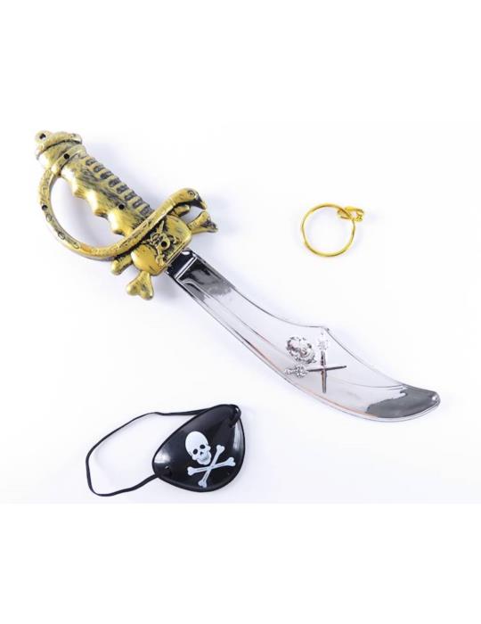 1Zestaw Pirata Szabla opaska oko TC57797 Pirat Hak