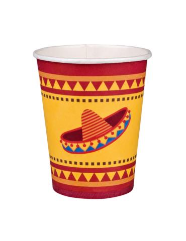 1Kubeczki Meksykańskie ekologiczne 54398 10 szt 210ml fiesta
