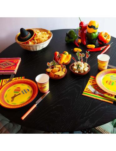 1Kubeczki Meksykańskie ekologiczne 54398 10 szt 210ml fiesta