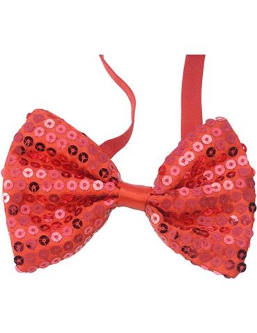 1Mucha z Cekinami Czerwona 53129C