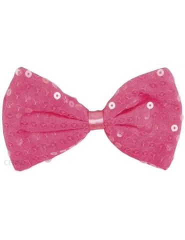 1Mucha z Cekinami Różowa Neonowa 53129R