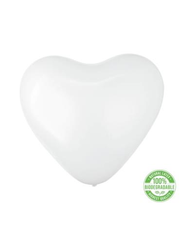 Balony lateksowe Serce białe 110027 6 szt.