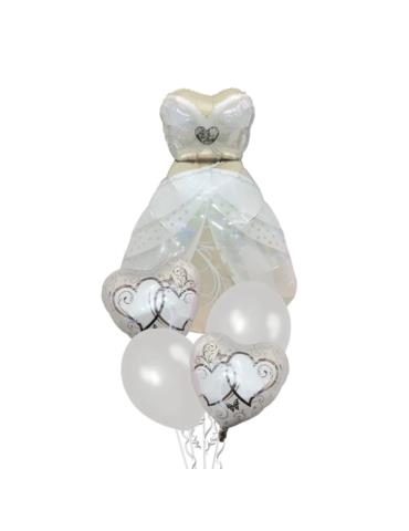 1Zestaw Balonów Suknia Ślubna 460409 Panny Młodej Wesele Ślub