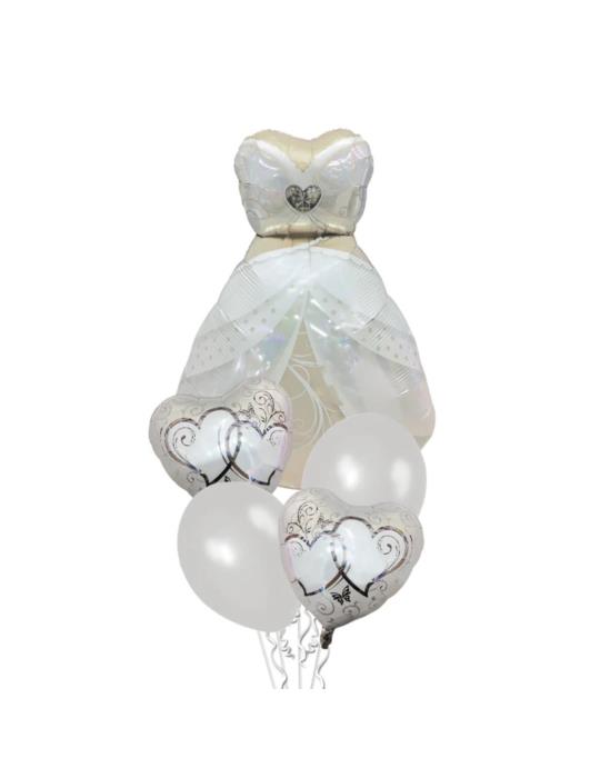 1Zestaw Balonów Suknia Ślubna 460409 Panny Młodej Wesele Ślub