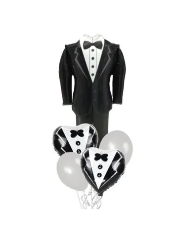 1Zestaw Balonów Garnitur Smoking 460410 Pana Młodego Ślub Wesele