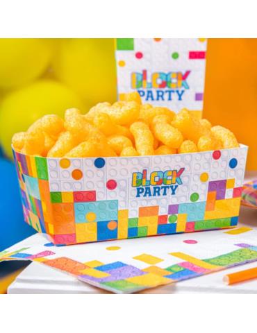 1Pudełko na chipsy Klocki 3szt 129449 Urodziny Grill Garden Party Piknik popcorn