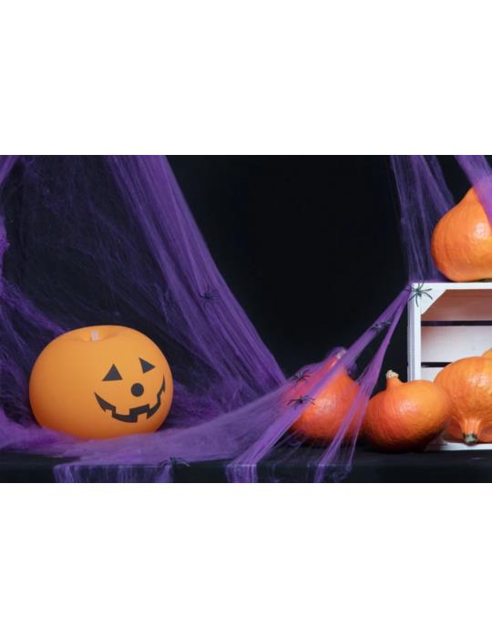 1Pajęczyna Halloween fioletowa 512546 XXL 200g Halloween Andrzejki Zombie Party