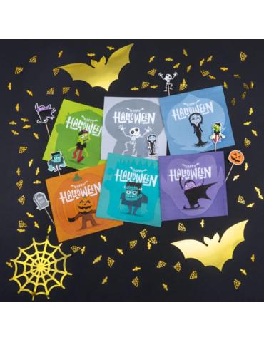 1Serwetki Halloween Monsters 12sz 129708 33x33cm Halloween Andrzejki Zombie Party