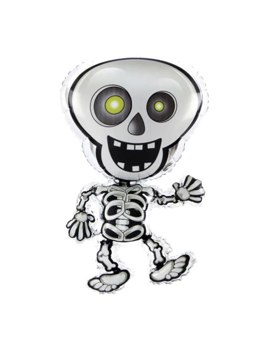 1Balon foliowy wesoły Kościotrup 460443 47x81cm Halloween Andrzejki Party