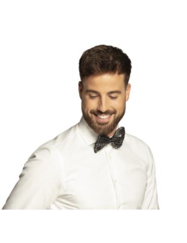 1Mucha z Cekinami Czarna 53129CZ