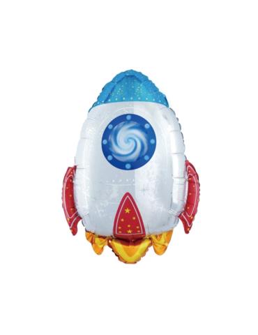 Balon Foliowy Rakieta 128220 Kosmos Wszechświat Planety 56cm x 75cm ,
