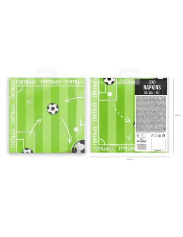 1Serwetki Papierowe Piłka Nożna 129968 10 sztuk 33x33 football urodziny przyjęcia