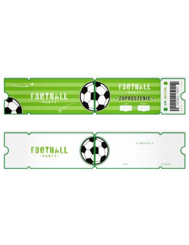 1Zaproszenia Piłka Nożna 130346 urodzinowe 6 sztuk fotball