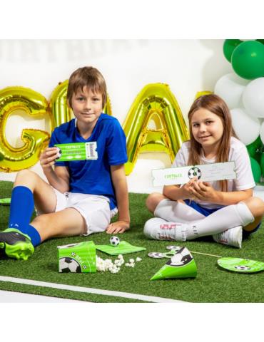 1Zaproszenia Piłka Nożna 130346 urodzinowe 6 sztuk fotball