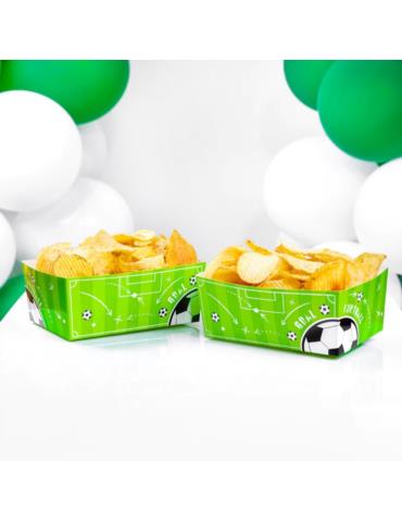 1Pudełko Na Chipsy Piłka Nożna 130339 3 sztuki 15x6 urodziny przyjęcia football