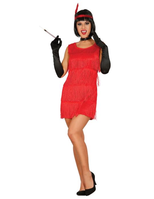 Ad Strój Tancerka Lata XXte 80491BZ M Sukienka Prohibicja 20-te Charleston z frędzlami