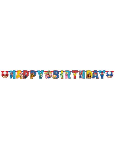 Banner Happy Birthday Mario Bros9901542 girlanda urodzinowa 190x15cm