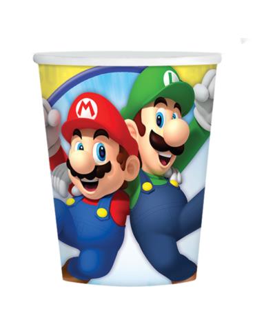 Kubeczki Super Mario Bros 9901537 urodzinowe 8szt. 250ml