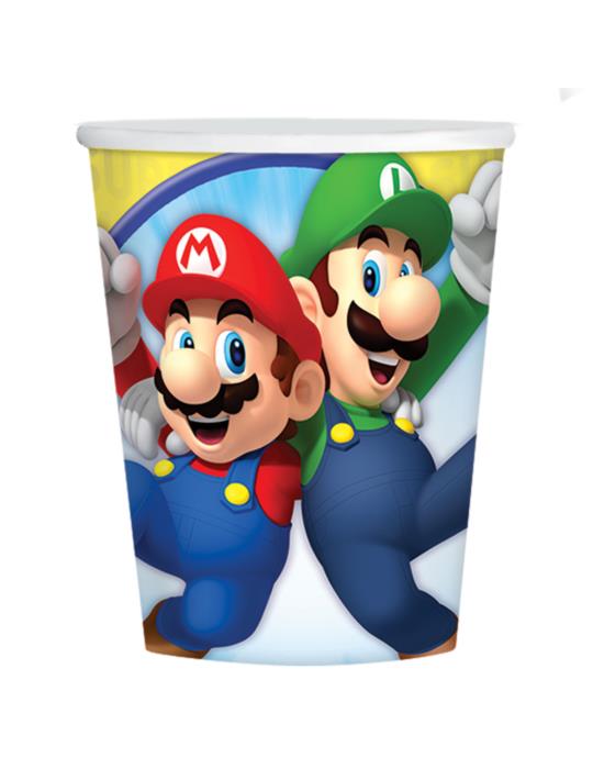 1Kubeczki Super Mario Bros 9901537 urodzinowe 8szt. 250ml