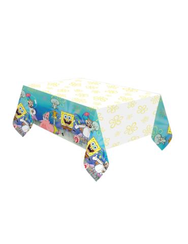 1Obrus Sponge Bob Kanciastoporty 9913550 urodzinowy foliowy 120x80cm