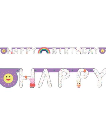 Banner Happy Birthday Peppa 9906336 winka Peppa Pig 250cm