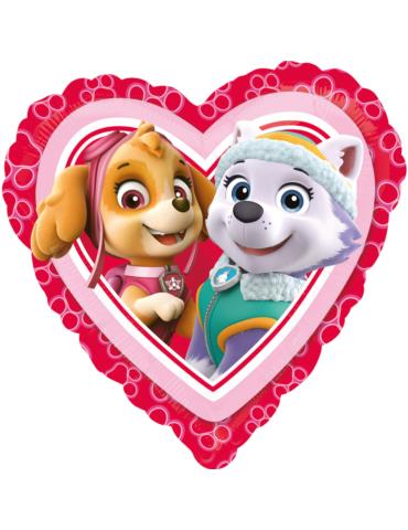 1Balon foliowy Psi Patrol Skye 3430275 Paw Patrol serce 43cm urodzinowy