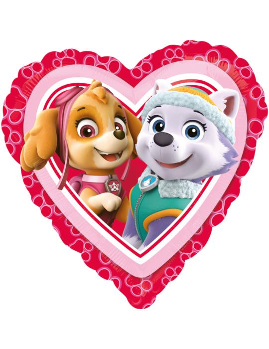 1Balon foliowy Psi Patrol Skye 3430275 Paw Patrol serce 43cm urodzinowy