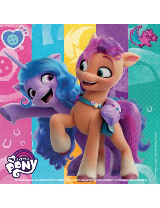 1Serwetki My Little Pony Koniki 9911891 urodzinowe 33x33cm 16szt,
