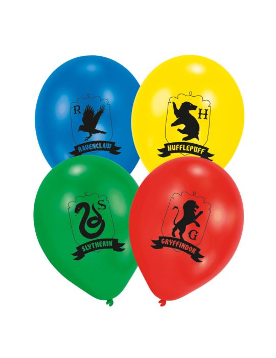 1Balony Harry Potter 6 szt. 9915084 Hogwart Gryffindor Slytherin