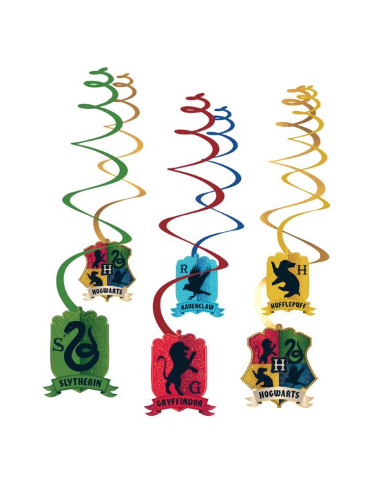 1Świderki urodzinowe Harry Potter9915079 ozdoba dekoracja Hogwart 40cm 6szt.