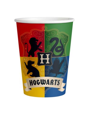 Kubeczki urodzinowe Harry Potter9915076 Hogwart 8szt 250ml