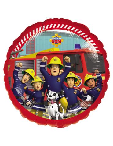 1Balon foliowy Strażak Sam 43cm 4488075 urodzinowy Fireman Sam