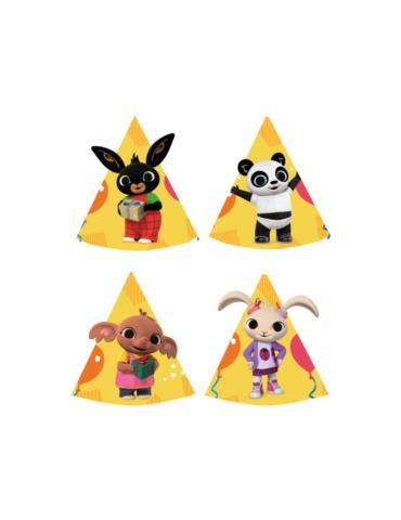 1Czapeczki Bing urodzinowe 8szt 9911889