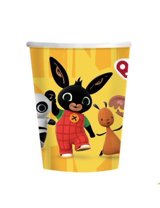 1Kubeczki Bing Królik 9911884 urodzinowe 8szt. 250ml