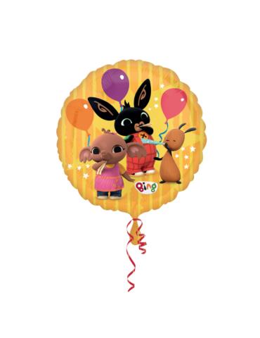 Balon foliowy Bing 43cm żółty 4406975 urodzinowy z królikiem