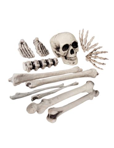 Zestaw Dekoracja 12 kości +czaszka 74391