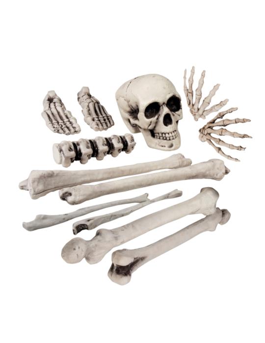 Dekoracja zestaw 12 kości +czaszka74391