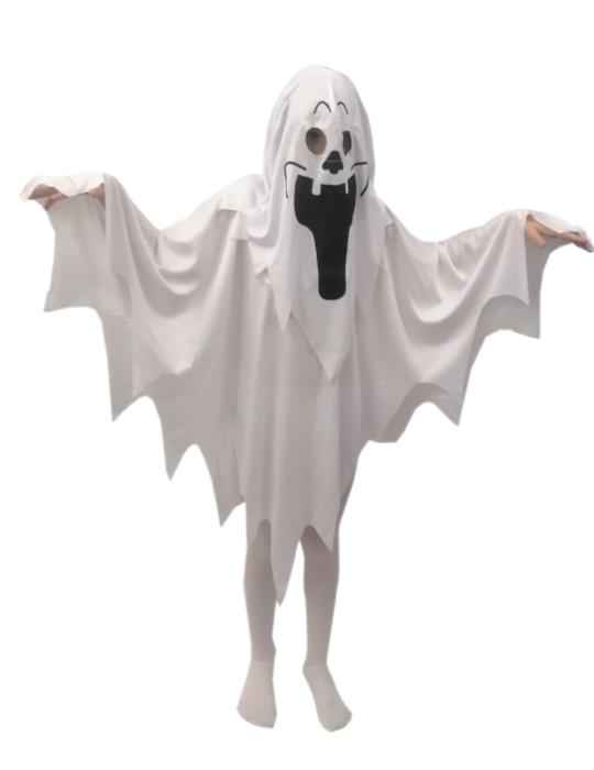 Strój Duch Halloween ST729 134/140 Straszydło biały
